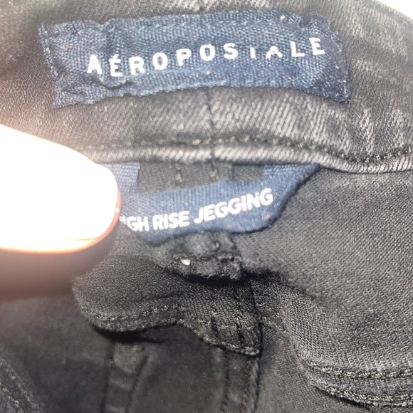Aeropostale Sz 6 High Rise Jegging Skinny Jeans Stretchy Distressed Modern - Picture 4 of 5
